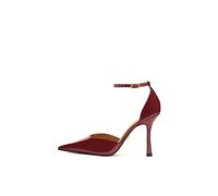 Kazar - Décolleté semiaperte in pelle verniciata color mogano - - Shoes - Donna - Marrone - 36 EU