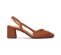 Kazar - Décolleté con tacco chunky e taglio - - Shoes - Donna - Marrone - 37 1/2 EU