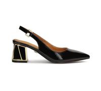 Kazar - Décolleté laccate con tallone aperto e tallone decorato - - Shoes - Donna - Nero - 38 EU