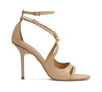 Kazar - Eleganti sandali con tacco e cinturini incrociati e monogramma - - Shoes - Donna - Beige - 40 EU