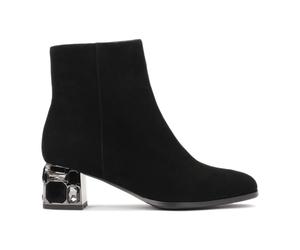 Kazar - Eleganti Stivaletti in Camoscio con Tacco Zirconia - - Shoes - Donna - Nero - 38 EU