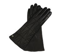 Kazar - Lunghi guanti neri con cuciture a motivo geometrico - - Accessories - Donna - Nero - M