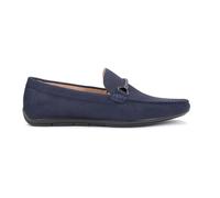 Kazar - Mocassini eleganti in nabuk blu navy con applicazione per uomo - - Shoes - Uomo - Blu - 46 EU