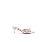 Kazar - Mules argento con fiocco e tacco medio - - Shoes - Donna - Grigio - 38 EU