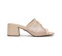 Kazar - Mules con tacco largo in materiale a maglia ariosa - - Shoes - Donna - Beige - 40 EU