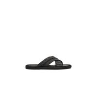 Kazar - Sandali in pelle da uomo con cinturini incrociati - - Shoes - Uomo - Nero - 46 EU