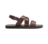 Kazar - Sandali in pelle marrone su una suola dritta - - Shoes - Uomo - Marrone - 44 EU