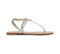 Kazar - Sandali piatti in pelle argentata stampata - - Shoes - Donna - Grigio - 39 EU