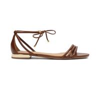 Kazar - Sandali piatti marroni legati con un laccio - - Shoes - Donna - Marrone - 36 EU
