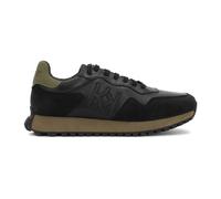 Kazar - Sneakers Kazar da uomo nere con inserti in pelle nabuk e cachi - - Shoes - Uomo - Nero - 42 EU