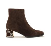 Kazar - Stivaletti in Camoscio Marrone con Tacco Decorato - - Shoes - Donna - Marrone - 39 EU