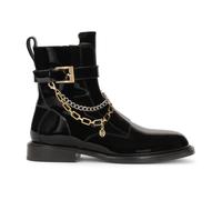 Kazar - Stivali laccati decorati con catene - - Shoes - Donna - Nero - 40 EU