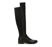 Kazar - Stivali neri piatti in pelle e tessuto - - Shoes - Donna - Nero - 40 EU
