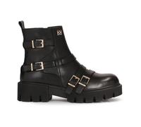 Kazar - Stivali piatti decorati con cinghie e fibbie - - Shoes - Donna - Nero - 36 EU