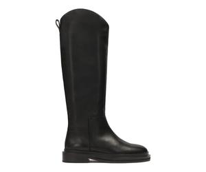 Kazar - Stivali piatti in pelle- senza lacci - - Shoes - Donna - Nero - 40 EU