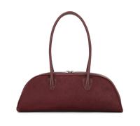 Kazar Studio, ,Bags ,Donna ,Marrone ,ONE SIZE Borsa in pelle marrone scuro a forma ovale con setole