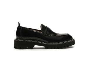 Kazar Studio - Mocassini neri cuciti con filo bianco - - Shoes - Uomo - Nero - 42 EU