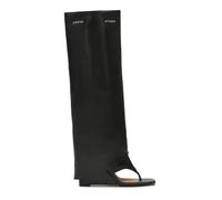 Kazar Studio, ,Shoes ,Donna ,Nero ,40 EU Sandali su una piattaforma con una parte superiore lunga alzata