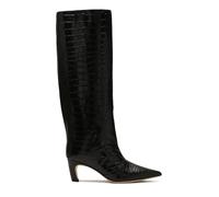 Kazar Studio - Stivaletti in pelle stampata con motivo coccodrillo alla moda - - Shoes - Donna - Nero - 40 EU