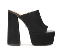 Kazar - Zoccoli neri in camoscio con palo e plateau - - Shoes - Donna - Nero - 40 EU