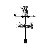kazeRyu Banderuola Segnavento In Acciaio Inossidabile A Forma Di Cane - Indicatore Di Direzione Del Vento Da Giardino, Decorazione Creativa For Capannoni Agricoli Con Design Durevole(A)