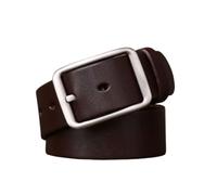 KazeRyu Cintura Elegante In Vera Pelle For Uomo E Donna - Cinturino Da 1,5" For Abiti, Jeans Uniformi Con Fibbia A Un Ardiglione(Brown,120cm/47)