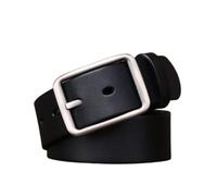 KazeRyu Cintura Elegante In Vera Pelle For Uomo E Donna - Cinturino Da 1,5" For Abiti, Jeans Uniformi Con Fibbia A Un Ardiglione(Black,115cm/45)