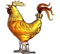 KazeRyu Decanter For Vino A Forma Di Pollo Da 1000 Ml - Caraffa For Whisky In Vetro Borosilicato Ad Alta Resistenza E Regalo(1000ml)