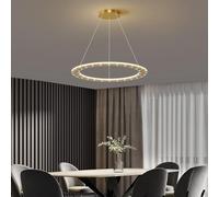 KazeRyu Lampadario Moderno A LED Dimmerabile Con Anello Da 1/3 Nero - Lampada A Sospensione Contemporanea For Soggiorno, Ristorante