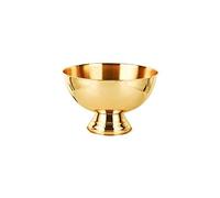 kazeRyu Secchiello For Ghiaccio In Ottone Lucido E Acciaio Inossidabile, Finitura A Specchio A Doppia Parete, Ideale For Vino, Champagne E Uso Domestico/bar (altezza 25 Cm)
