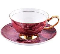 KazeRyu Set Di Tazze Da Caffè In Ceramica Con Piattino | Tazze Da 250 Ml For Coppia, Casa, Ufficio E Colazione | Tazza Da Latte Creativa