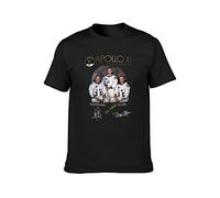 KAZHILAN Apollo 11 50Th Anniversary Moon Landing 1969 Unisex 100% Cotton Short-Sleeve T-Shirts Black XXL