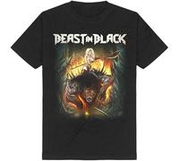 KAZHILAN Beast in Black from Hell with Love Men's T-Shirt Band XXL