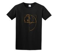 KAZHILAN Fibonacci Golden Ratio Circle O-Neck 100% Cotton Short Sleeve Unisex T-Shirt XXL