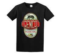 KAZHILAN Genco Olive Oil Vintage Unisex 100% Cotton Short-Sleeve T-Shirts Black XL