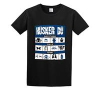 KAZHILAN Husker Du Everything Falls Apart Unisex 100% Cotton Short-Sleeve T-Shirts Black XXXL