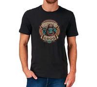 KAZHILAN Lechucks Grog Monkey Island Pirate O-Neck 100% Cotton Short Sleeve Unisex T-Shirt S