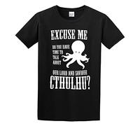 KAZHILAN Our Lord And Saviour Cthulhu Boys And Girls Cotton 150 Unisex 100% Cotton Short-Sleeve T-Shirts Black XXL