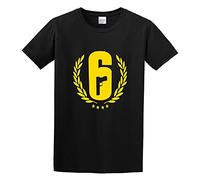 KAZHILAN Rainbow Six Siege Logo Graphic Design O-Neck 100% Cotton Short Sleeve Unisex T-Shirt XL