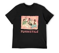 KAZHILAN Turnstile Love Connection American Hardcore Punk Band O-Neck 100% Cotton Short Sleeve Unisex T-Shirt S