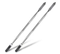 KAZIPOP Spatola professionale per trucco in acciaio inox, strumento per salone di bellezza, miscelazione di pigmenti, per nail art, ombretto, ciglia, trucco, fondotinta, spatole a doppia estremità