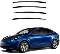 KAZONS 4 Set per Tesla Model Y 2020+. Deflettori d'Aria Adesivi per Una Facile Installazione, riduzione del Rumore, Durata e robustezza
