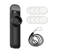 Kazoo Accompagnamento musicale tono regolabile per bambini amanti della musica regalo premio nero, 10,8 x 2,5 x 2 cm