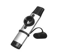 Kazoo Con 5 Membrane Diaframma da Bocca - Strumenti Musicali per Bambini in Metallo, a Tono Regolabile per Amanti della Musica Bambini/Adulti (D'argento)