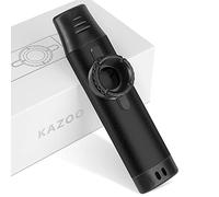 Kazoo con 5 membrane extra, kazoo in metallo con tono regolabile per chitarra, ukulele, violino, pianoforte, tastiera, strumenti musicali facili da imparare per bambini/adulti/amanti della musica