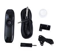 Kazoo elettrico, piccolo set elettroacustico professionale in resina, set kazoo elettrico in lega di alluminio per suonare professionalmente (Black)