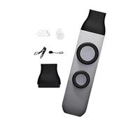 Kazoo, flauto kazoo portatile, regolabile, facile da suonare, per bambini, principianti, adulti, grigio, 10,8 x 2,8 cm