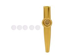 Kazoo Impara lo Strumento Musicale, Partner Portatile con Chitarra, Ukulele per Campeggio e Viaggi (GOLD