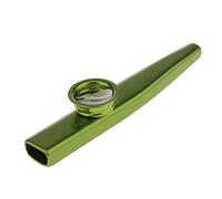 Kazoo in lega di alluminio con 5 diaframmi, 12 cm, strumento musicale (verde)