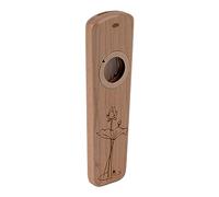 Kazoo in Legno, Strumento Musicale Portatile Leggero con Timbro Classico Fatto a Mano per Cori e Bande (Noce)